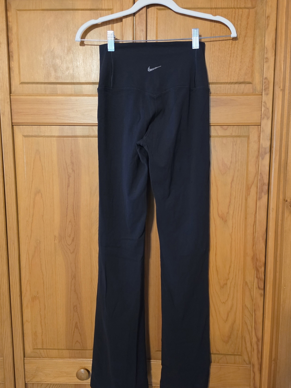 Nike Black Womens Flared Athletic Leggings